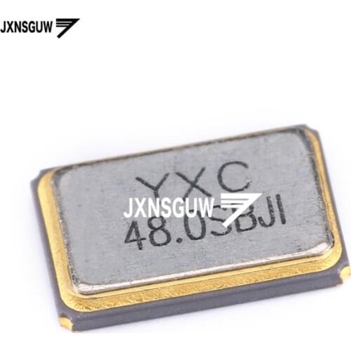 10PCS 5032 SMD passive crystal oscillator / YSX531SL 48MHz 10PPM 20pF X503248MSB4SI 4 foot