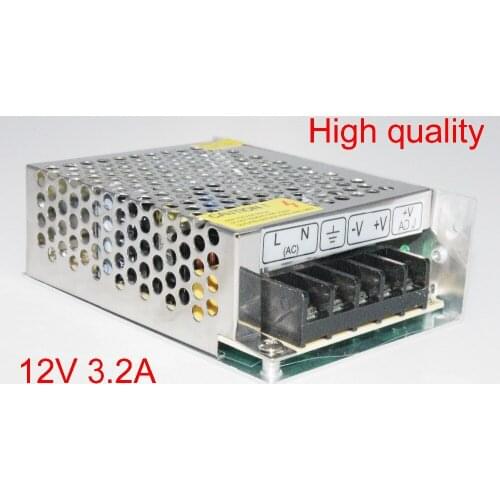 100pcs High Quality 12V 3.2A DC 40W Universal Regulated Switching Power Supply 12V LED Driver Free shipping
