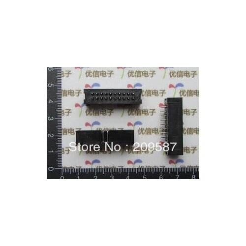 10x DC3 20 Pin Shrouded Male Header Connector 2.54mm