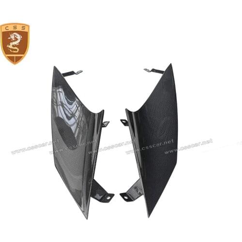 Dry Carbon Fiber Auto Spare Parts Front Headlight Cover Air Vents for Ferrari 812 OEM Style Lamp Hoods Decoration Car Style