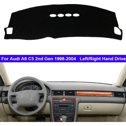 Car Inner Dashboard Cover For Audi A6 C5 2nd Gen 1998 - 2004 Auto Dash Mat Carpet Sun shade Dashmat 2003 2002 2001 2000 1999