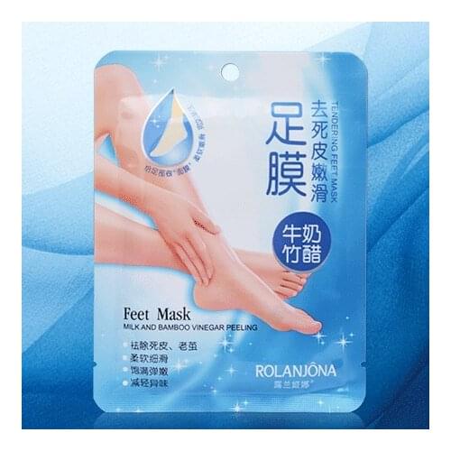 Bamboo Exfoliating Foot Mask Exfoliating Foot Membrane Removal Mask For Dead Skin