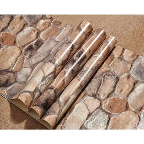 Beibehang pvc Chinese Style Retro Pleated Stone Wall paper Living Room Bar Cafe Restaurant Project papel de parede 3d Wallpaper