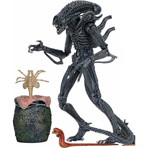 1986 Aliens Black and Gray Alien Eggs Facehuggers Chestburster PVC Action Figure Collectible Model Toys Doll