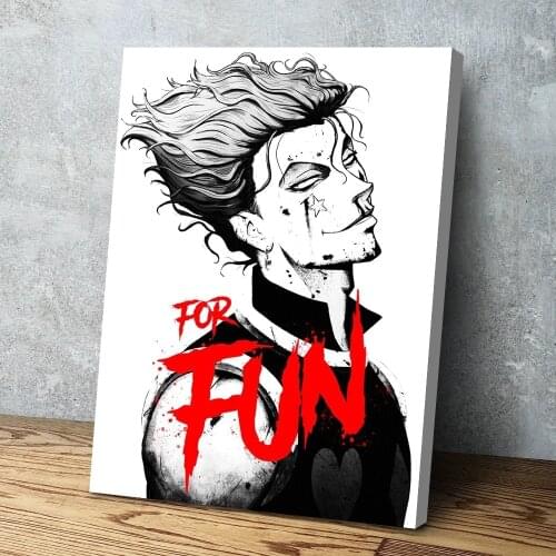 Home Decor Hunter X Hunter Canvas Painting HD Printed Modular Anime Hisoka Pictures Modern Poster For Living Room Wall Art Frame
