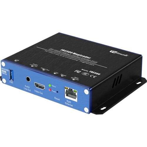 Fmuser FBE300 H.264 H.265 HEVC HD Encoding IPTV Transcoder for HTTP RTSP RTMP, IP Decoder Live Stream 1080i video convertor