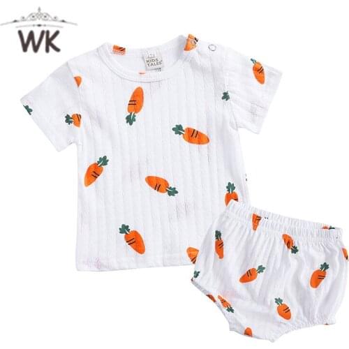 Cotton Kids Baby Boys Clothes Children Clothing Sets Summer Baby Boy Clothes Cute carrot Childrens Sets Newborn set