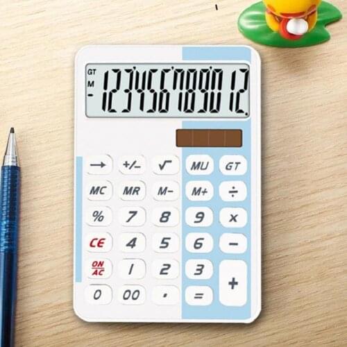 Calculator Premium 12 Digits ABS Easy to Carry Electronic Calculator for Desktop