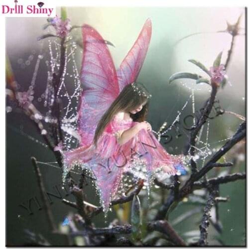 Full Rhinestone painting crystal Home Decor DIY Diamond painting The Fairy Butterfly 5D cross stitch pattern diamond embroidery