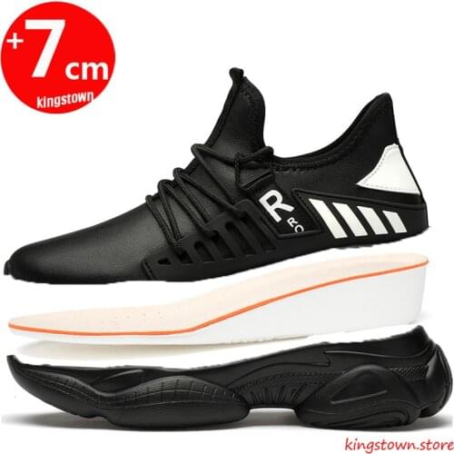 Shoes Men Sneakers Elevator Shoes Height Increase Shoes Height Shoes Fashion Man White Sneakers Tall Man Tall Shoes
