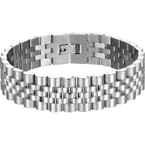 Men Bracelet Stainless Steel Link Chain On Hand Mens Accessories Charm Male Bracelets Men Bangles