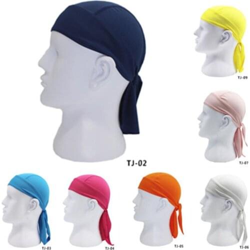 None Unisex Simple Outdoor Bicycle Cycling Pirate Hat Breathable Quick-drying Headband Scarf Sports Headband