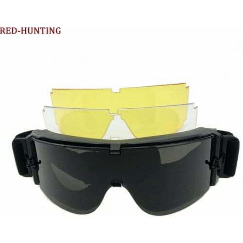 Hunting Military Airsoft X800 Wind Dust Protection Tactical Goggle Sun Glasses