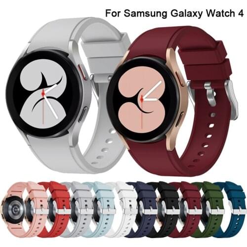 20mm Silicone Strap For Samsung Galaxy Watch 4 40MM 44MM / Samsung Galaxy 4 Classic 42MM 46mm Original Smart Wristband Bracelet