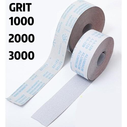 For 5m Width 100mm Emery Cloth Roll Polishing Sandpaper Grinding Tools Metalworking #1000-3000