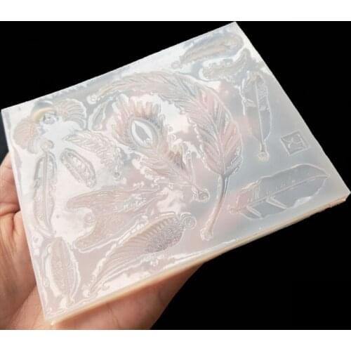 Feather Sugar Buttons Silicone Mold Fondant Mold Cake Decorating Tools Chocolate Gumpaste Mold