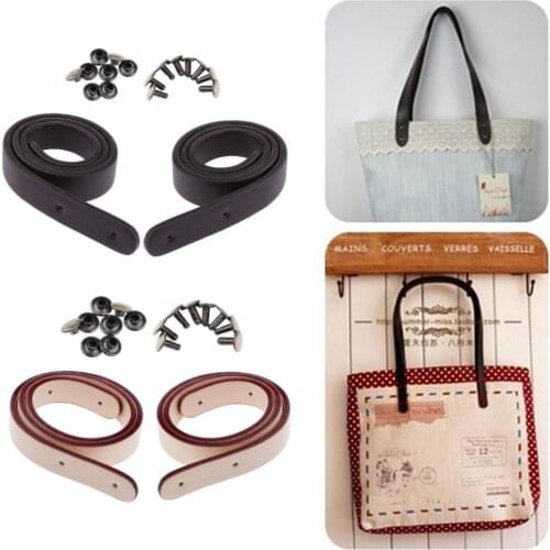 Purse Straps Replacement Rivet PU Leather Handbags Strap Shoulder Bag Straps