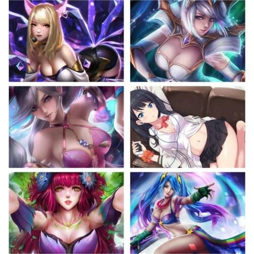 Sticker Hot Game Rowley Little Girl Dress Aestheticism Beauty NUDE Anime Sexy Beautiful Girl Lady Samurai Custom DIY Painted