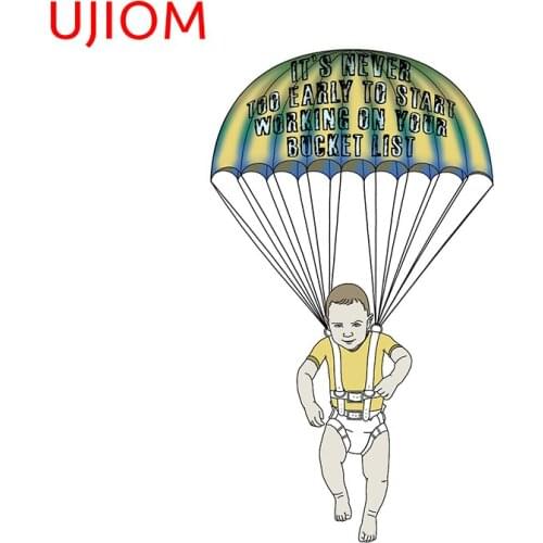 UJIOM Cartoon Wall Stickers Skydiving Enthusiasts Cute Sticker Child Room Decorations Wallpaper Waterproof Home Decor Art Decals