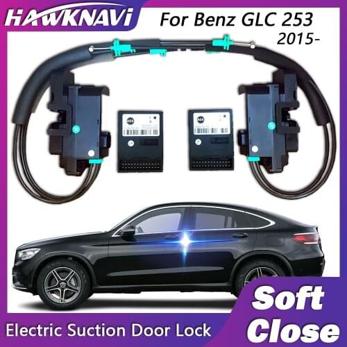 Smart Electric Suncion Door Lock for Mercedes Benz GLC X253 2015- Auto Soft Close Super Silence Anti Pinch Car Vehicle Door