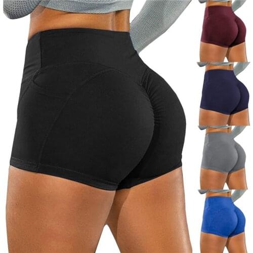 2021 Workout Fitness Shorts Seamless Biker Scanties Women High Waist Female Clothing Push Up Breechcloth Elasticity Breathable