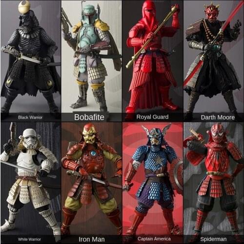 Star Wars White Solider Black Warrior SHF Famous General Series Movie Realization Takeya Takayuki Model Puppets Toys Gift