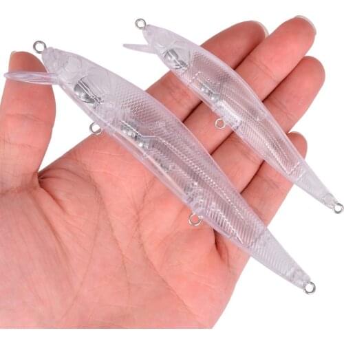14cm 19.7g 20pcs Blank Nude Baits Crankbait Minnow Bait Unpainted Lure Bodies DIY Fishing Bait