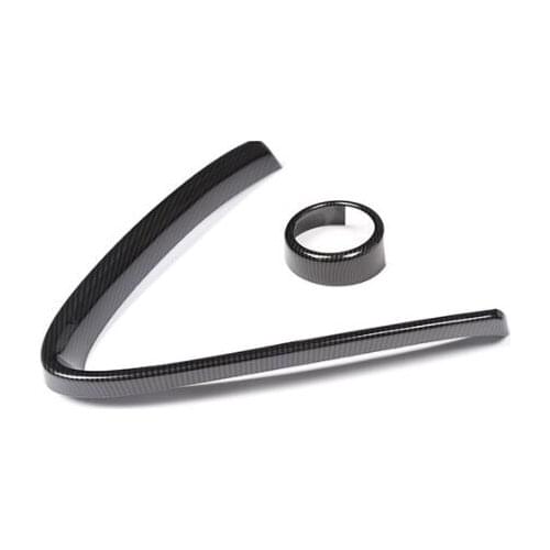 Carbon Fiber Style For Alfa Romeo Giulia 2017 2018 ABS Plastic Front Grill Decoration Frame Car Accessories 2pc