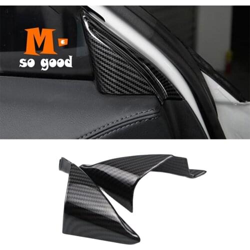 2017 2018 For Mazda CX-5 Car inner A-pillar Frame Cover Trim Car interior moulding sticker Accessories ABS Matte/Carbon Fibre