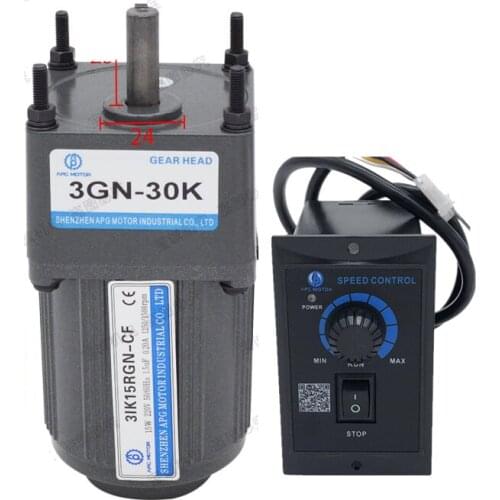 3IK15RGN-CF 50/60HZ AC single-phase 220V gear reducer motor, adjustable speed, forward and reverse + speed controller