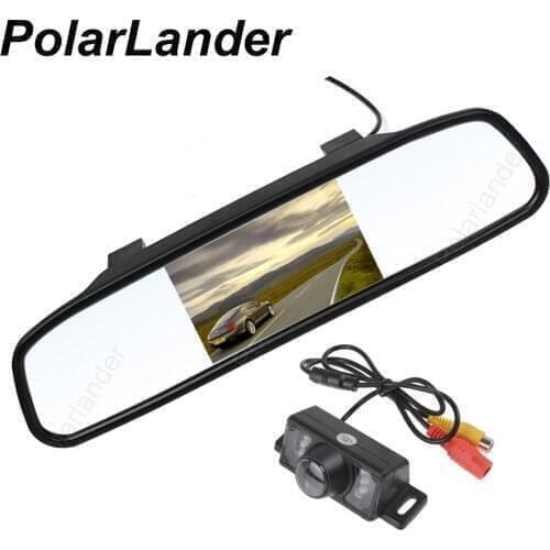 4.3 inch TFT-LCD display screen monitor kit and reversing parking night vision for car parking rear view camera