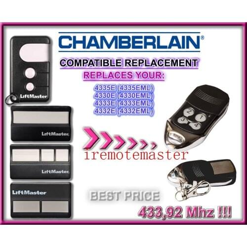 5pcs Chamberlain Liftmaster 4335E 4330E 4332E replacement Remote Liftmaster Garage door Opener beautiful