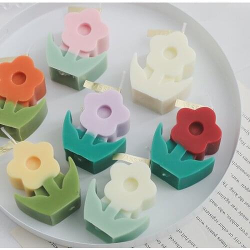 1pc Flower Wax Fragrance Candle Elegant style Scented Candles Home Stereoscopic Home Decoration Aromatic Wax Fragrance Candle