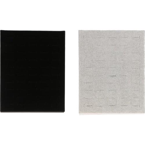 Velvet Finger Ring Showcase Counter Top Display L-shape Storage Counter Rack