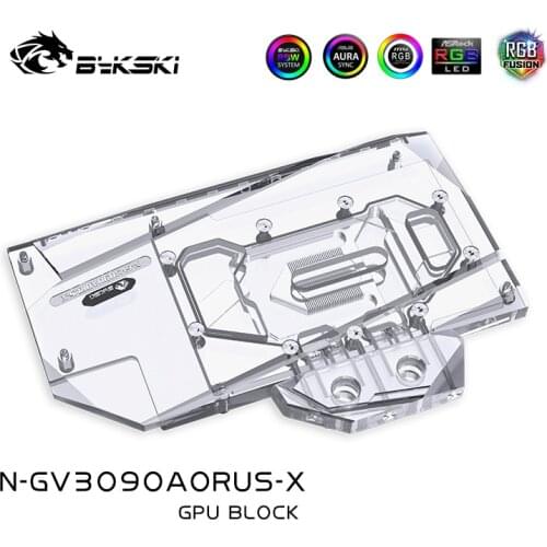 Bykski GPU Water Block per GIGABYTE Geforce RTX 3090 AORUS 24G ,3080 10G,N-GV3090AORUS-X cooler