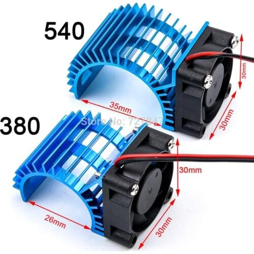 Electric RC Car 380 / 540 Electric Motor Stock Proof Cover Heat Sink Cooling Fan Suit for All 1/8 1/10 Model Cars RC Parts