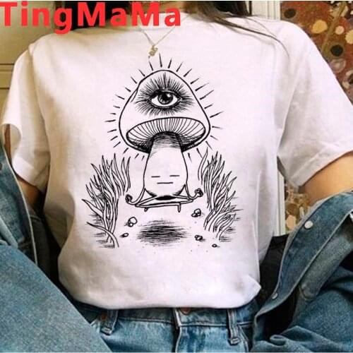 Mushroom t-shirt top tees women grunge casual ulzzang t shirt tshirt harajuku kawaii