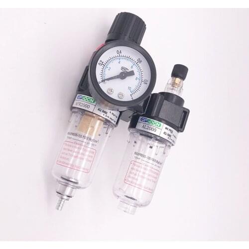 GOGO Pneumatic air frl AFC2000 1/4 inch with copper cartridge filter with pressure gauge airtac type filter regulator lubricator