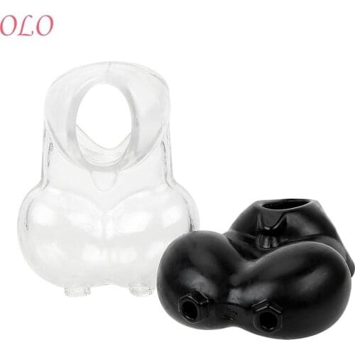 OLO Penis Rings Reusable Delay Ejaculation Sex Toys For Men Scrotum Bondage Restraint Chastity Cage Cock Sleeve