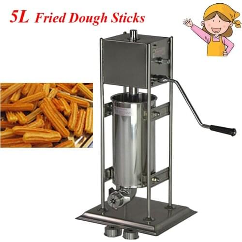 Commercial Electric Vertical Type Spain Churros Extruder Machine Fried Dough Sticks/ Spain Snacks Latin Fruit Maker BG-5L