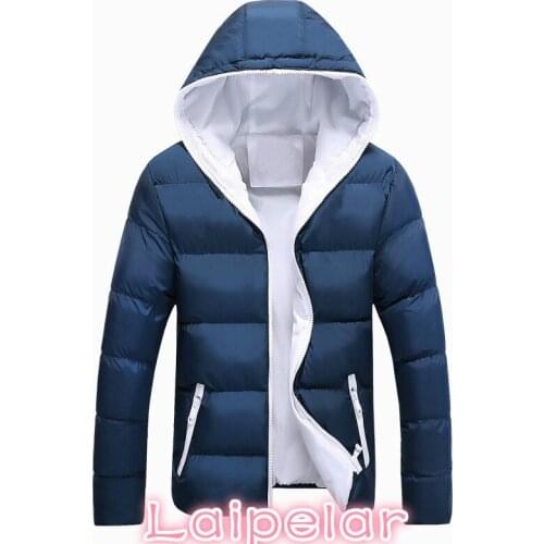Laipelar Men Winter Jacket Fashion Hooded Thermal Down Cotton Parkas Male Casual Hoodies Windbreaker Warm Coats 5XL,YA696