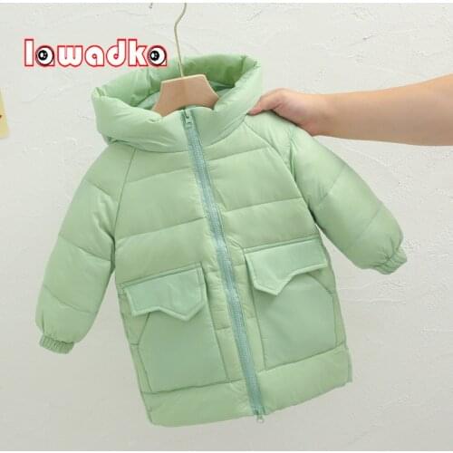 Lawadka Childrens Coat Winter Thick Warm Down Cotton-padded Parka Coats Fashion Kids Jacket For Girl Boy Long Outerwear Clothes