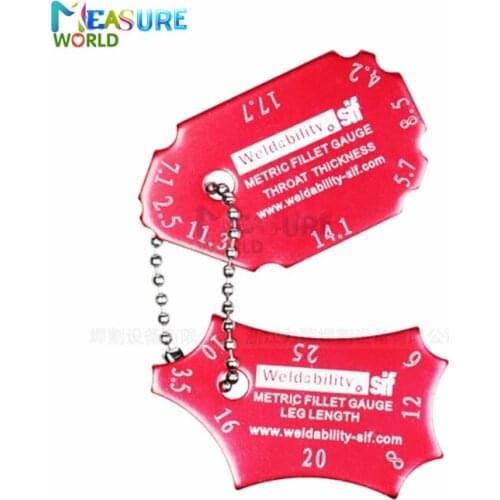 2 Pcs Set Weld Seam Test Ulnar Inspection Ruler Welding Tools Stainless Steel Welding Gauge Key Pocket Gage