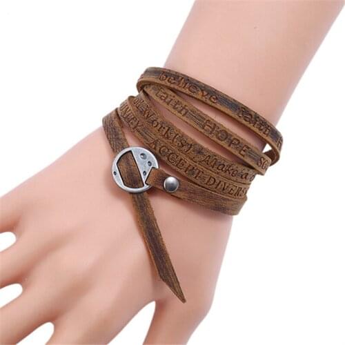 Fashion Casual Handnade Weave Men Women leather Bracelets Men Male Female Gift Jewelry Ligature Body chain