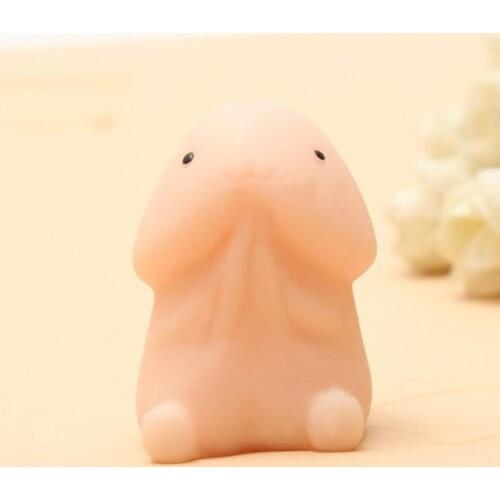 Soft Mini Faux Glans Shape Cartoon Animal Toy Squeeze Cute Healing Toy Fun Gift