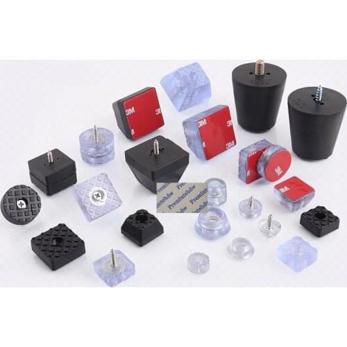 Anti-slip AntI Skid Scratch Prevent Rubber Pad Round Square Clear Adhesive Furniture Chair Leg Feet Table Wood Floor Protector