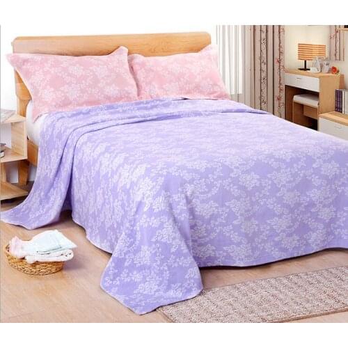 2017 New Cotton Towel Blanket -1PC 100% Cotton Blanket on Bed Jacquard Throw Blanket Air-Condition Blanket