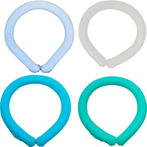 Summer Neck Cooling Tube Ice Cushion Tube Heatstroke Prevention Cooling Tube Wearable Safe Reusable Hand-free Ice Ring