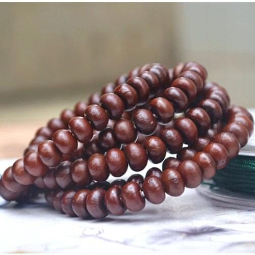 Wholesale Golden Bowl Bodhi Bracelets Old material purple gold bowl DIY Bracelet men women Buddha Beads Wood Hand string Jewelry