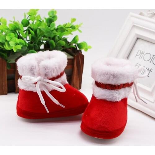 2021 Autumn Winter Cute Baby Warm Shoes Infants Warm Shoes Faux Fur Girls Baby Booties Cotton Boy Baby Boots